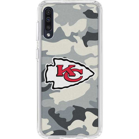 NFL Kansas City Chiefs Camo Galaxy A50 Clear Case